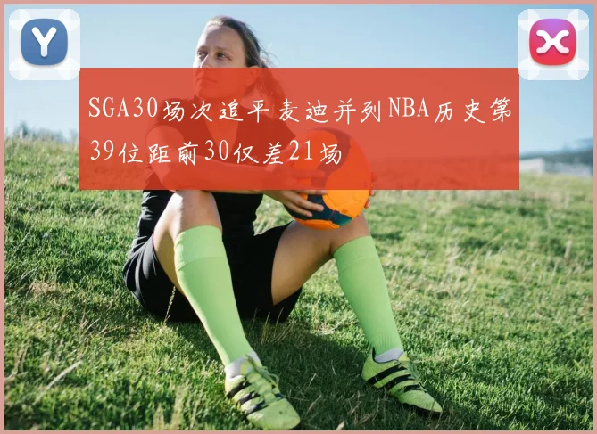SGA30场次追平麦迪并列NBA历史第39位距前30仅差21场